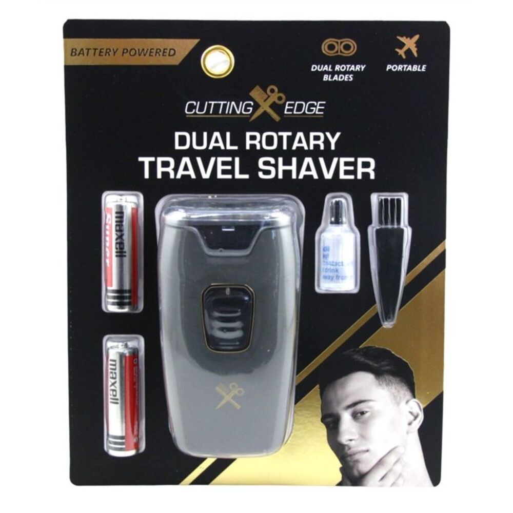 Cutting Edge Battery Operated Dual Rotary Travel Shaver